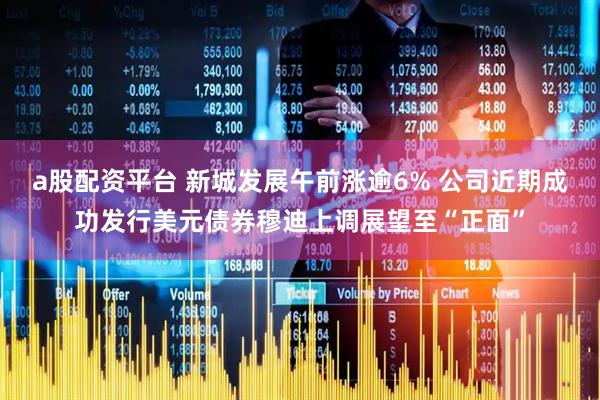 a股配资平台 新城发展午前涨逾6% 公司近期成功发行美元债券穆迪上调展望至“正面”