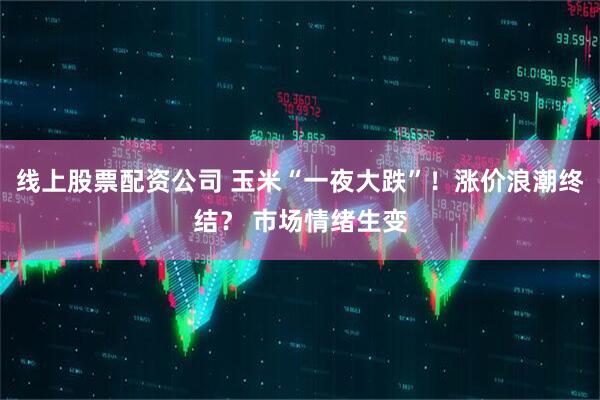 线上股票配资公司 玉米“一夜大跌”！涨价浪潮终结？ 市场情绪生变